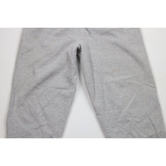 Vtg 90s Starter Mens Medium Distressed Cuffed Sweatpants Joggers Heather Gray - Picture 3 of 15